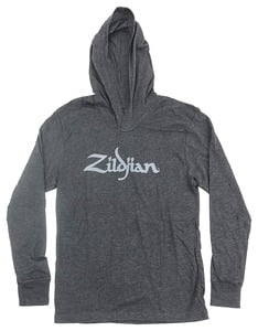 Zildjian Gray Long Sleeve "T-shirt" Hoodie